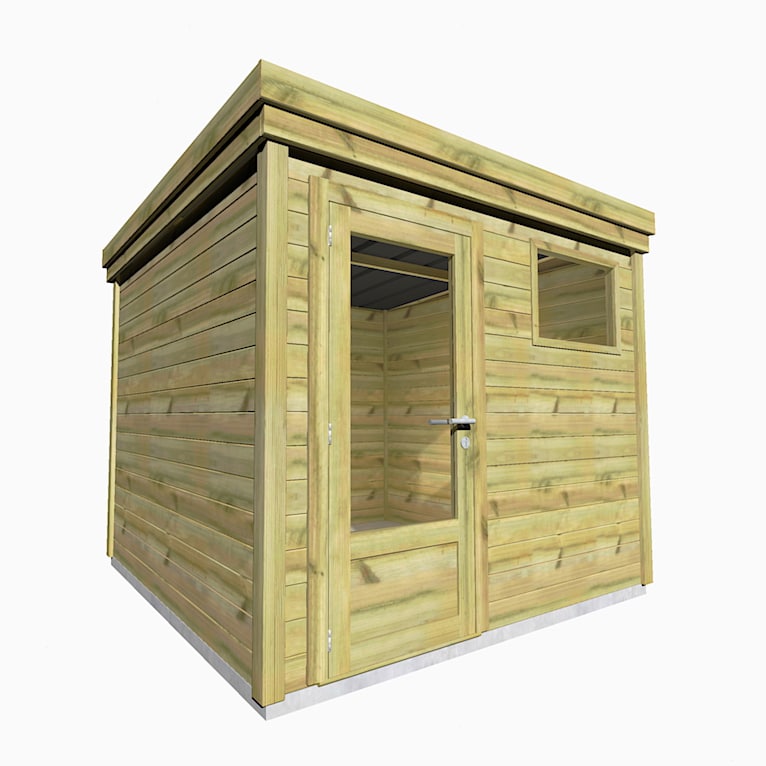 Cet abri de jardin autoclavé utilise principalement du sapin rouge du Nord, également connu sous le nom de Pin Sylvestre, traité en autoclave de classe quatre pour garantir une grande durabilité. Ce bois, plus dense que le sapin blanc, garantit une grande durabilité à votre abri de jardin.