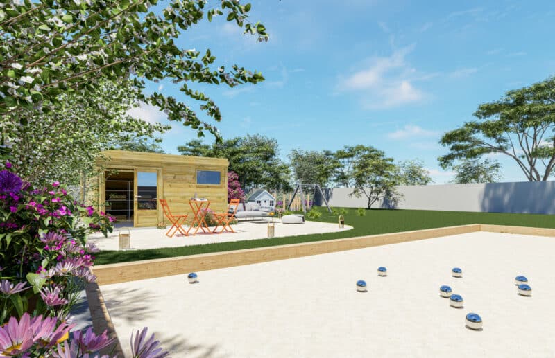 Configurez le votre Téléchargez la notice de montage Positionnez ce modèle en réalité augmentée dans votre jardin. Flashez ce QR-code ou restez appuyé si vous êtes déjà sur mobile