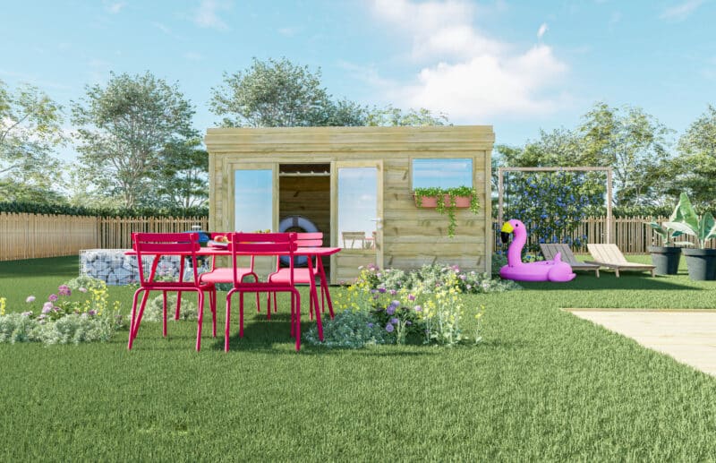 Configurez le votre Téléchargez la notice de montage Positionnez ce modèle en réalité augmentée dans votre jardin. Flashez ce QR-code ou restez appuyé si vous êtes déjà sur mobile