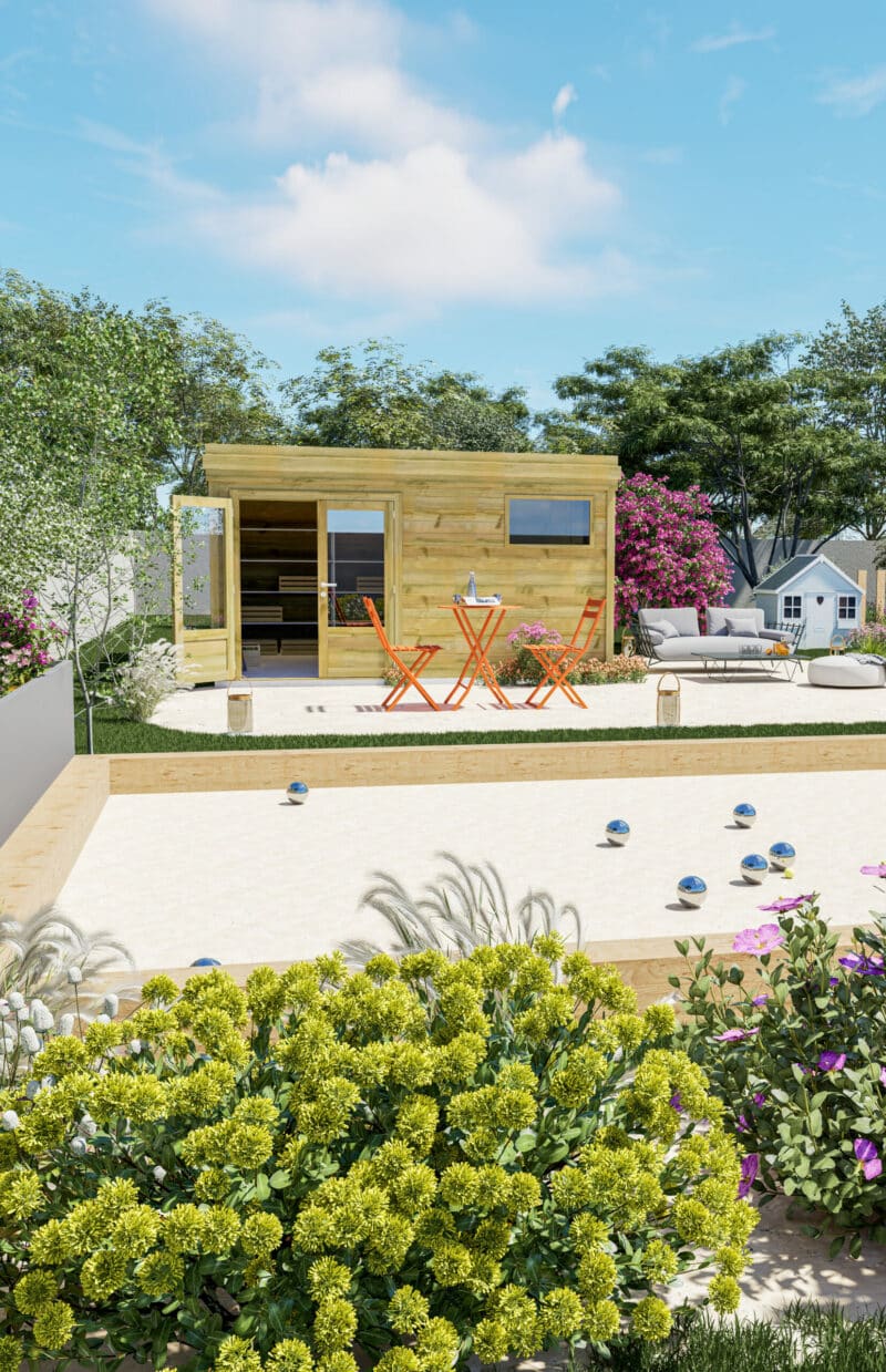 Configurez le votre Téléchargez la notice de montage Positionnez ce modèle en réalité augmentée dans votre jardin. Flashez ce QR-code ou restez appuyé si vous êtes déjà sur mobile