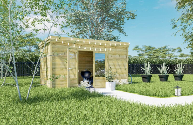 abri de jardin - toiture