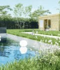 abri de jardin en bois -zoom produit local de jardin