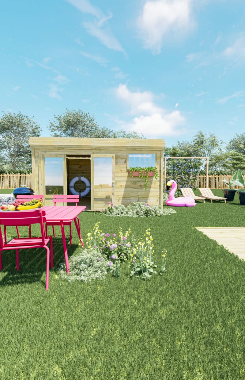 Configurez le votre Téléchargez la notice de montage Positionnez ce modèle en réalité augmentée dans votre jardin. Flashez ce QR-code ou restez appuyé si vous êtes déjà sur mobile