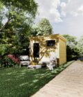 Configurez le votre Téléchargez la notice de montage Positionnez ce modèle en réalité augmentée dans votre jardin. Flashez ce QR-code ou restez appuyé si vous êtes déjà sur mobile