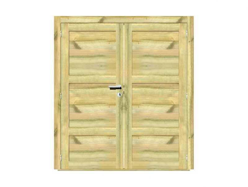 Porte Double Bois Traité Autoclave de 45 mm 