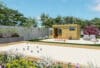 abri de jardin - portes coulissantes