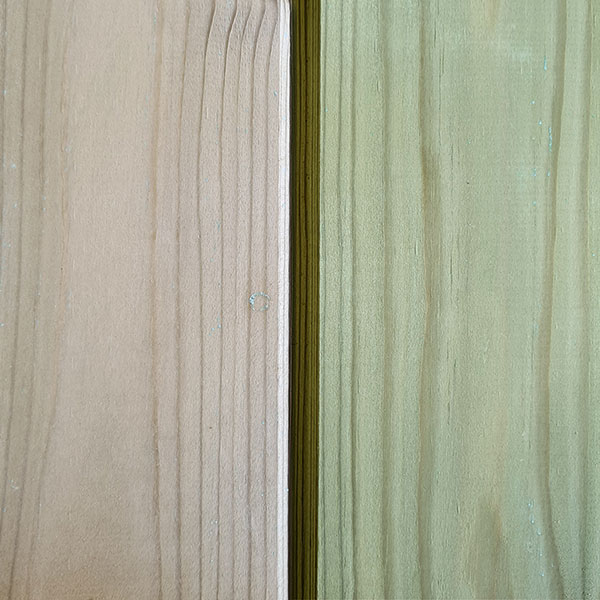 Le bois change de couleur avec le temps