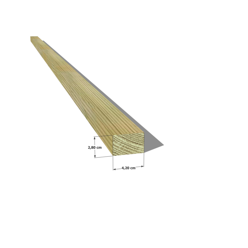 👉 Optez pour un liteau robuste et durable avec notre pin sylvestre 28x42 mm autoclave vert classe 4 ! 💪
