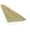 👉 Optez pour un madrier / chevron robuste et durable avec notre section 45x145 mm en pin sylvestre autoclave vert classe 4 ! 💪
