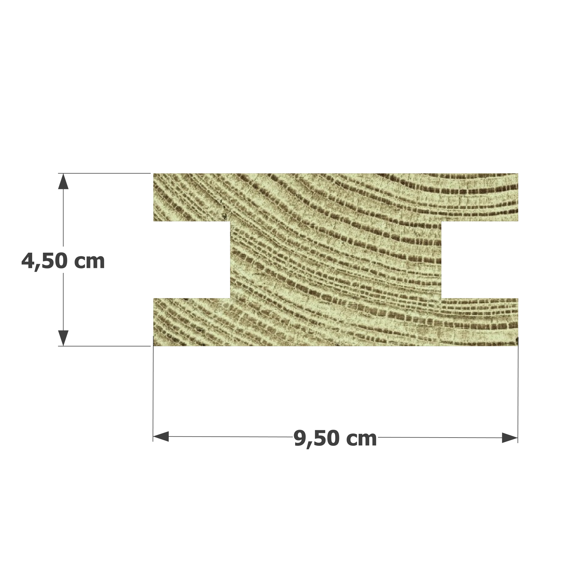 👉 Optez pour un chevron profil H robuste et durable avec notre section 45x95 mm H en pin sylvestre autoclave vert classe 4 ! 💪