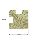 👉 Optez pour un poteau profil L robuste et fonctionnel avec notre section 90x90 mm L en pin sylvestre autoclave vert classe 4 ! 💪