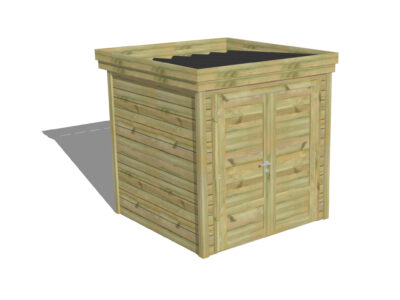 ATELIER DE JARDIN  / Porte double Pleine