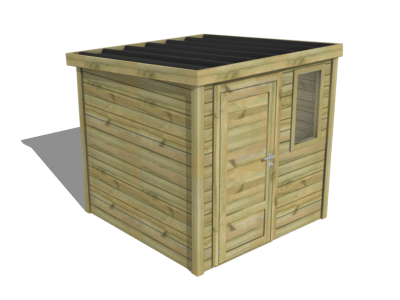 Abri de jardin Essentiel - Porte simple pleine / Fenêtre verticale