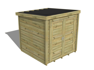 Abri de jardin Essentiel -  / Porte double pleine | Plancher