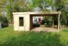 abri de jardin en bois détente avec extension
