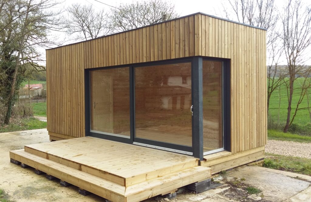 Destombes-bois-studio Mobil Home Exterieur 1