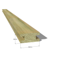 👉 Optez pour un chevron profil H robuste et durable avec notre section 45x95 mm H en pin sylvestre autoclave vert classe 4 ! 💪