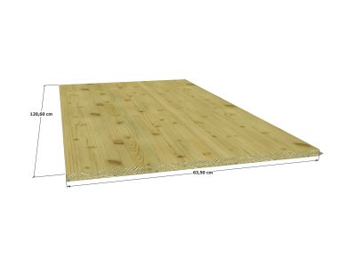 Panneau 3 plis en épicéa traité autoclave – Dimensions 635x1260 mm – Épaisseur 19 mm